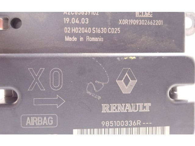 Блок подушек безопасности 985100336R, A2C85839102 Dacia Dokker