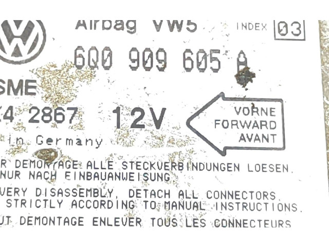 Блок подушек безопасности 6Q0909605A Volkswagen Golf IV