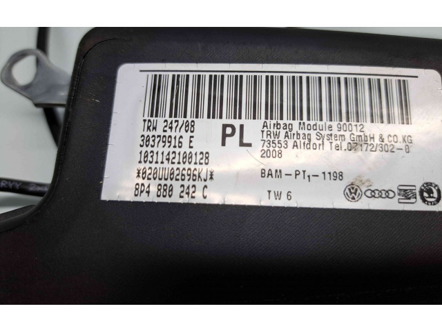 Подушка безопасности пассажира 8P4880242C Audi A3 S3 A3 Sportback 8P