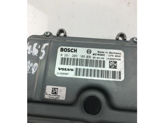 Блок управления двигателем Блок управления 31286086, 0261209108 Volvo V70