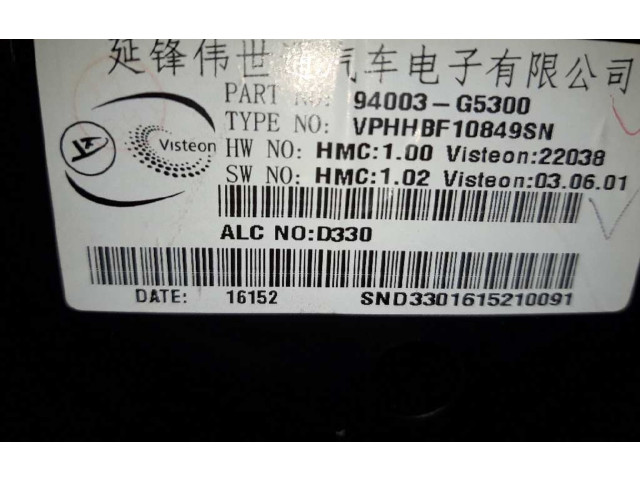 Панель приборов 94003G5300, VPHHBF10I49SN   KIA Niro       