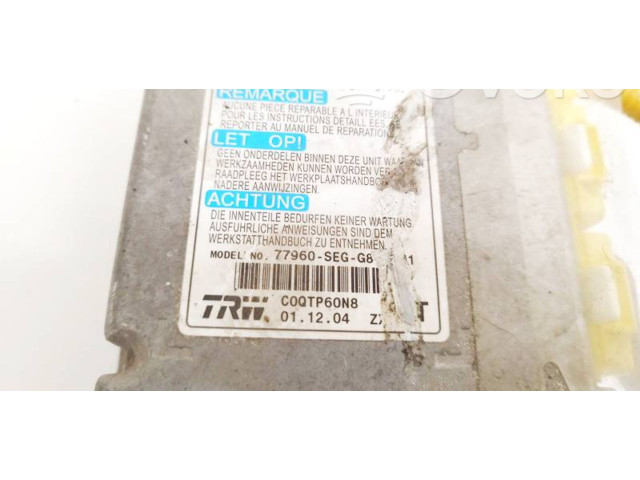 Блок подушек безопасности 77960SEGG8, C0QTP60N8 Honda Accord