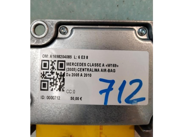Блок подушек безопасности A1698204085, A1698204085   Mercedes-Benz A W169