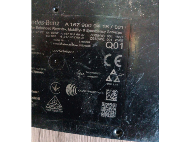 Блок управления A167909418   Mercedes-Benz GLE W167