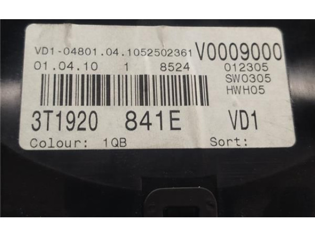 Geschwindigkeitsmesser Cockpit 3T1920841E, 3T1920841E Skoda Superb B6 (3T)