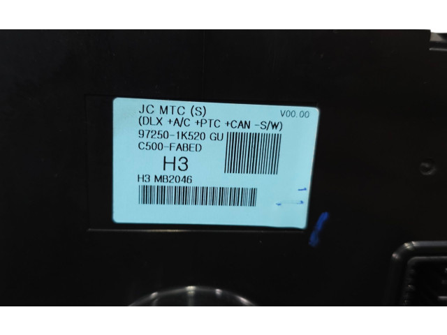 Блок управления климат-контролем 972501K520GU, 97250-1K520 Hyundai ix20