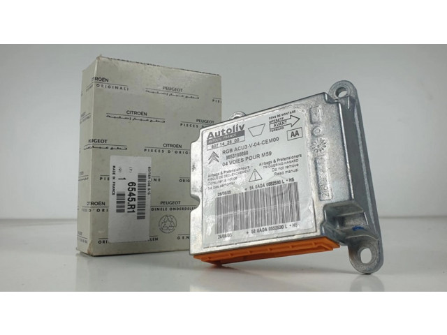 Блок подушек безопасности 607142800, 9653190880   Fiat 500