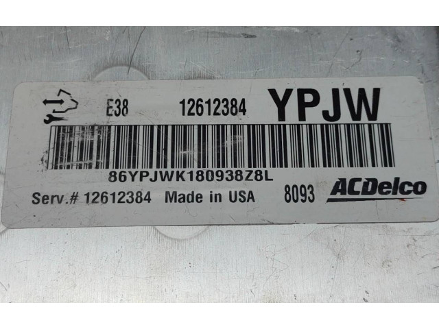 Блок управления двигателем Блок управления 12612384, 86YJWK180938Z8L   Chevrolet Corvette C6