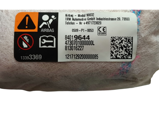 Подушка безопасности в сиденье 13222786, 13222786   Chevrolet Cruze