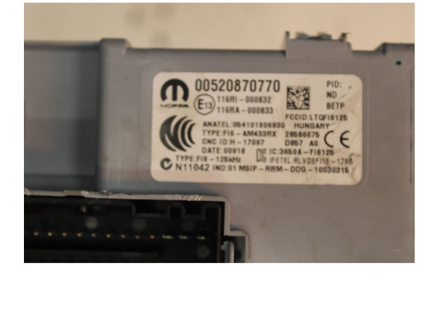 Блок управления климат-контролем 00520870770   Fiat Fiorino