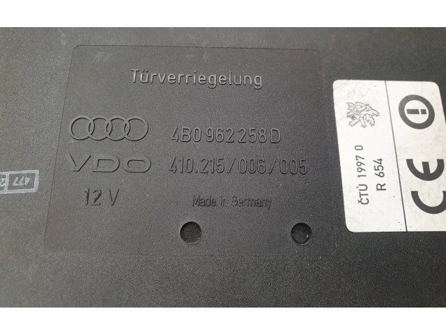 Блок комфорта 4B0962258D   Audi A6 S6 C5 4B   