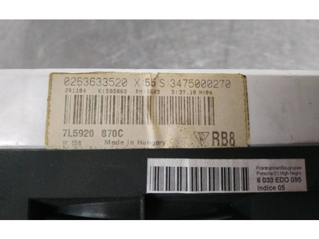 Přístrojová deska Porsche Cayenne (9PA) 2005 7L5920870C