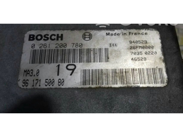 Блок управления двигателя 0261200780, 9617150080 Skoda Octavia Mk1 (1U)