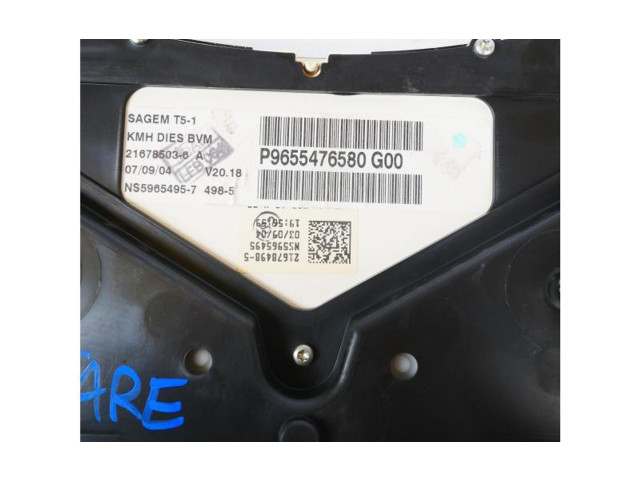 Спидометр (приборный щиток) P9655476580 Peugeot 307 2000