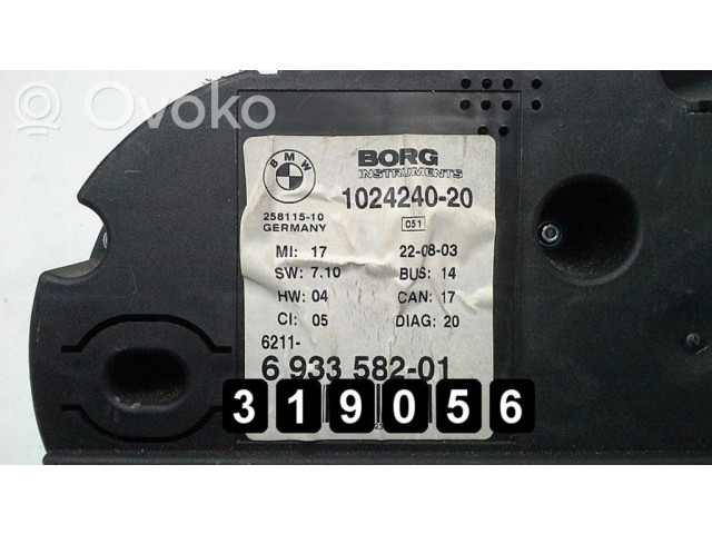 Панель приборов 6933582-01 BMW Z4 E85 E86
