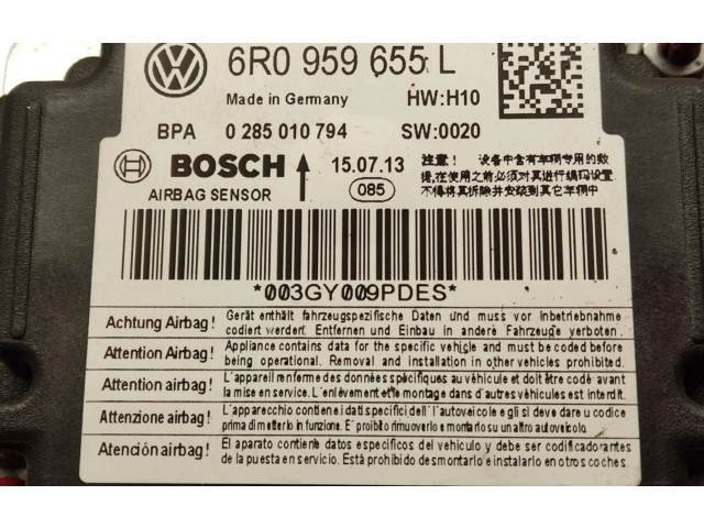 Блок подушек безопасности 6R0959655L, 0285010794   Skoda Fabia Mk2 (5J)