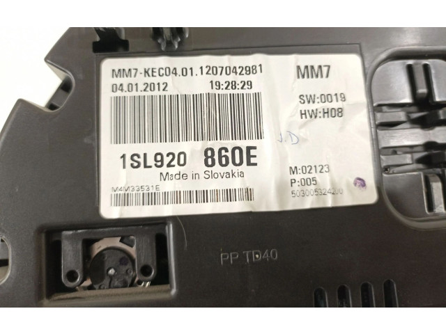 Přístrojová deska Seat Mii 2012 1SL920860E