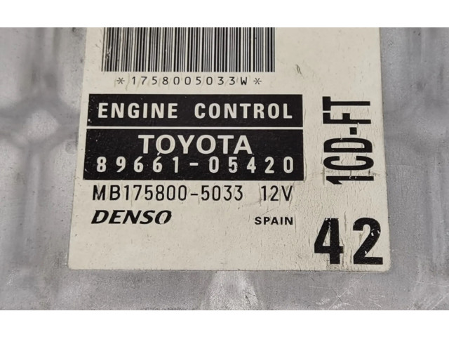 Řídící jednotka 8966105420, MB1758005033 Toyota Avensis T220 2001