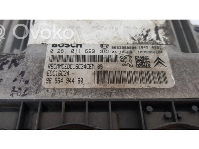 Блок управления двигателя 0281011629   Citroen C4 I