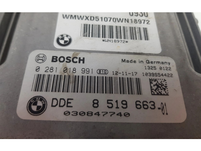 Блок управления двигателя 8519663, 8519663 Mini Cooper Countryman R60