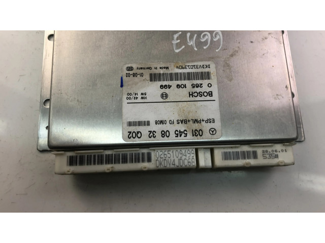 Řídící jednotka 0315450832, 0265109499 Mercedes-Benz E W210 2001