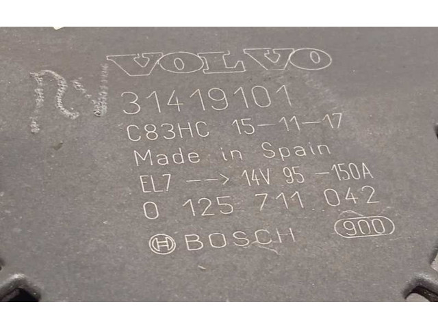 Генератор 31419101, 0125711042 Volvo S60