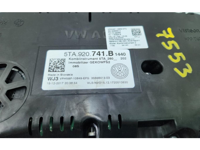 Панель приборов 5TA920741B   Volkswagen Touran II       