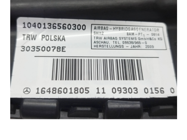 Подушка безопасности в сиденье 1648601805, 30350078E   Mercedes-Benz GL X164