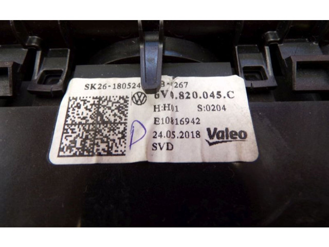 Блок управления климат-контролем 6V0820045C, 6V0820045C Skoda Fabia Mk2 (5J)