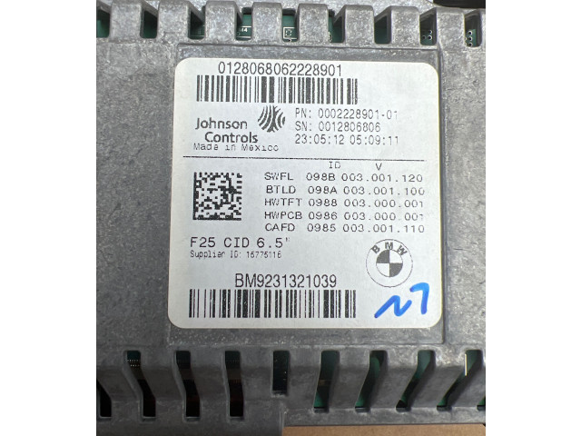 Дисплей 9231321, 90890821 BMW X3 F25