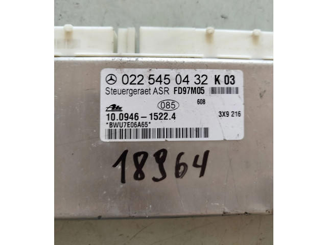 Řídící jednotka 0225450432 Mercedes-Benz SLK R170 2002