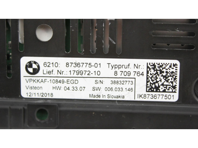 Přístrojová deska BMW 1 F40 2022 8709764