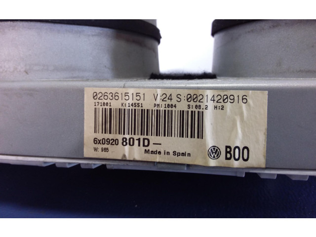 Панель приборов 6X0920801D, 6X0920801D Volkswagen Lupo