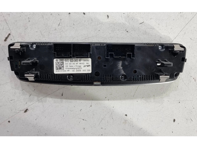 Блок управления климат-контролем 8V0820043AF, 901561470005 Audi A3 S3 8V