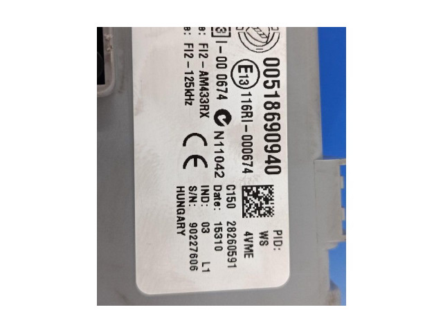   Pojistková skříňka 00518690940, 00518690940   Fiat Punto (199) 2010