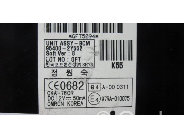 Pojistková skříňka Řídící jednotka BSM 954002Y552 Hyundai ix35 2010