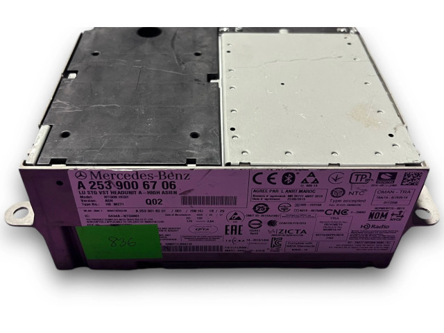 Блок комфорта NR836, A2539006706   Mercedes-Benz GLC X253 C253   
