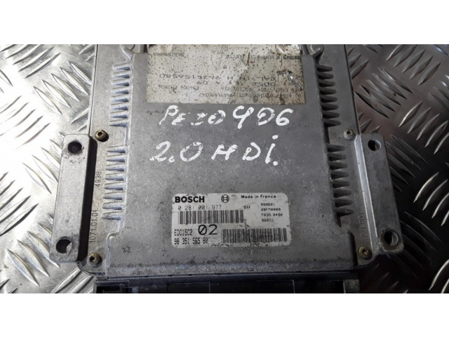 Řídící jednotka 0281001977, 9635156580 Peugeot 406 1999