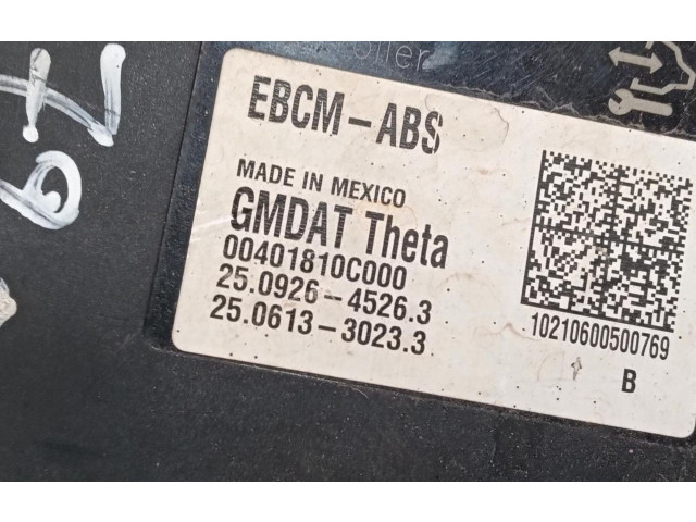 Блок АБС 00401810C000   Chevrolet  Meriva  2002 - 2012 года