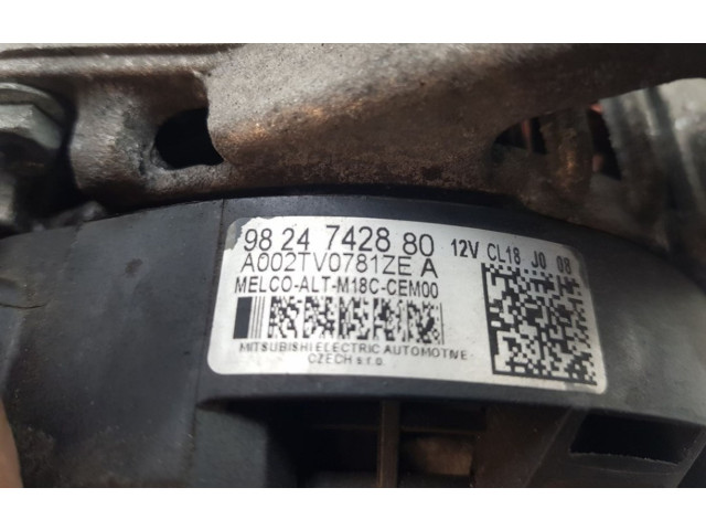 Генератор 9824742880, 9809200480   Peugeot Partner III      