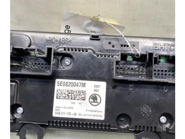 Блок управления климат-контролем 5E0820047MYMS Skoda Octavia Mk3 (5E)