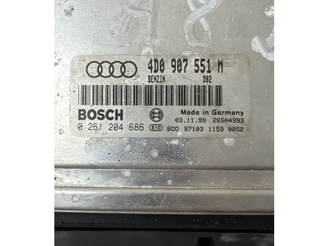 Блок управления двигателя 4D0907551M, 4D0907551M Audi A8 S8 D2 4D