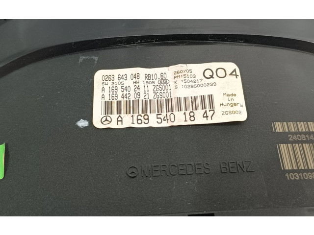 Панель приборов A1695401847 Mercedes-Benz A W169