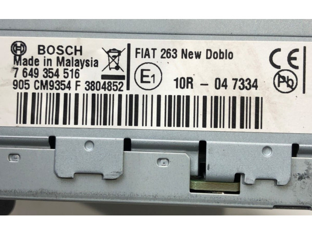 Радио/ проигрыватель CD/DVD / навигация 7649354516   Opel Combo 