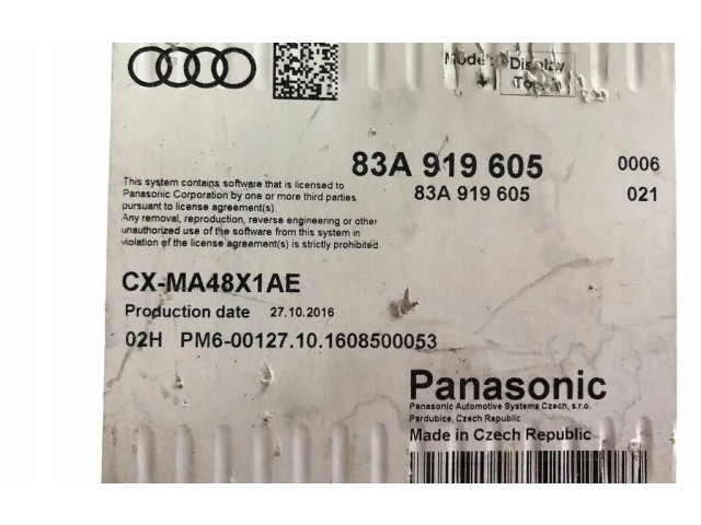 Дисплей 83A919605, 83A919605 Audi Q3 F3