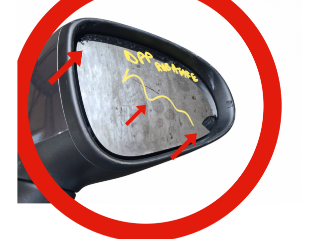 Zpětné zrcátko Volkswagen Touareg II 2012