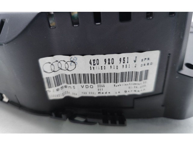 Панель приборов 4E0920951J   Audi A8 S8 D3 4E       