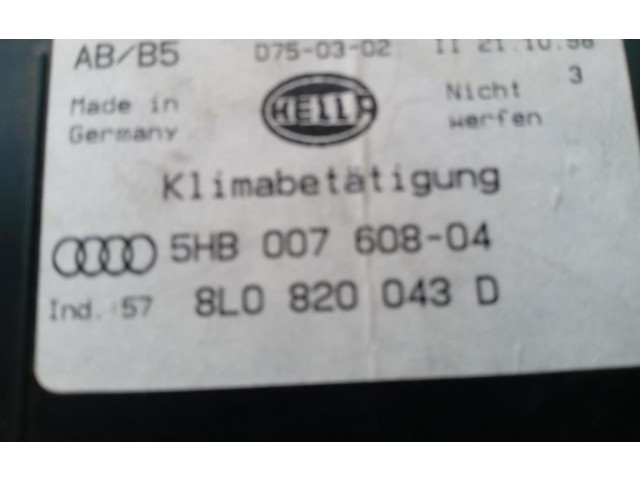 Блок управления климат-контролем 5HB00760804 Audi A3 S3 8L