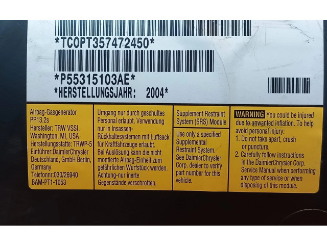 Подушка безопасности пассажира P55315103AE, TCPPT357472450 Jeep Cherokee III KJ