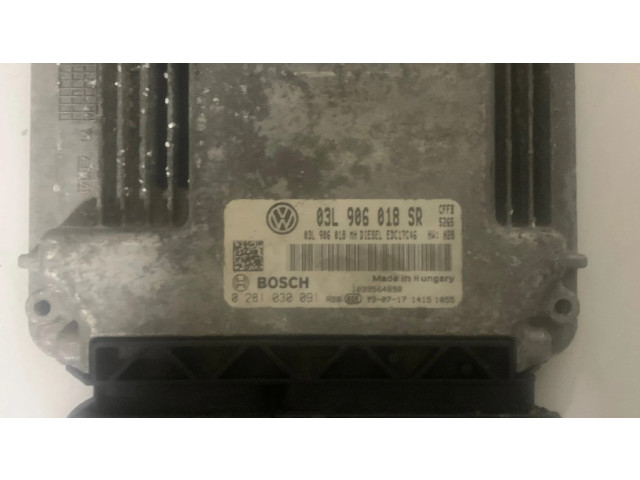 Блок управления двигателя 03L906018MH, 0281030091   Skoda Superb B6 (3T)